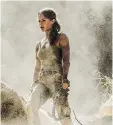  ?? WARNER BROS. ?? Alicia Vikander offers her take on Lara Croft.