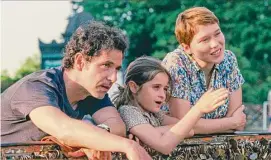  ?? Carole Bethuel/Les Films Pelléas/Sony Pictures Classics. ?? From left, Melvil Poupaud, Camille Leban Martins and Léa Seydoux in “One Fine Morning.”