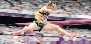  ?? Picture: GALLO IMAGES ?? South Africa’s LJ van Zyl competes in one of the men’s 400m hurdles heats at the Olympic Stadium in London in 2012.