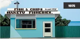  ??  ?? The Maketu¯ Takeaways as portrayed by Te Puke artist Dame Robin White in this 1975 oil painting. ROBIN WHITE, FISH AND CHIPS, MAKETU, 1975, AUCKLAND ART GALLERY TOI O TAMAKI