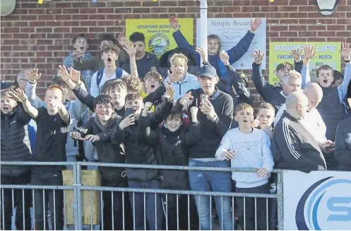  ?? ?? Gosport’s Southern League Premier South average crowds are up by 21 per cent this season. Picture: Tom Phillips