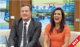  ?? ITV/REX ?? Then: Piers joined Susanna when he stepped in after Ben Shephard left