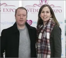  ??  ?? Ciaran Meade and Dervilla Furey at the Wedding Expo 2018.