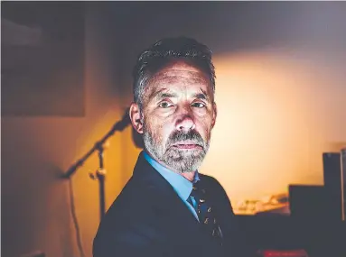  ?? JONATHAN CASTELLINO PHOTO ?? Jordan Peterson has become widely associated with alt-right beliefs and a lightning rod for vilificati­on from the left.