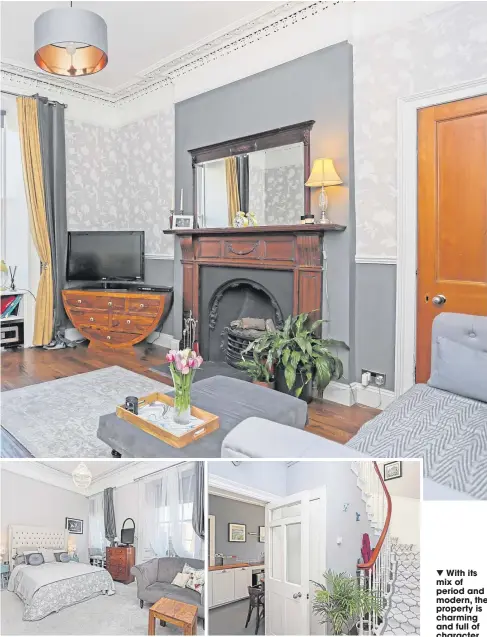  ??  ?? ▼With its mix of period and modern, the property is charming and full of character.