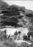  ??  ?? From left: Photos portray Chinese goldminers by Alexander Don; a Chinese family running a green grocery in the 1920s by an unknown photograph­er and a newly wed Chinese couple in 1975 by Ronald D Wolf at a Beijing exhibition focusing on the history of...