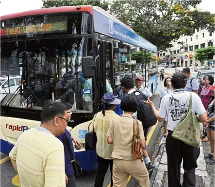  ??  ?? Among the services introduced for the public in Penang is the Pulau Tikus Loop free shuttle bus.