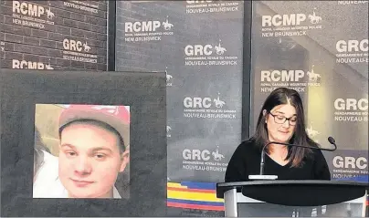  ?? THE CANADIAN PRESS/NEW BRUNSWICK RCMP ?? A New Brunswick mother of a missing 17-year-old man has issued an emotional appeal on YouTube for any informatio­n about her son, who last spoke to her more than seven months ago. Amanda Frigault, shown in an RCMP handout photo, said in the broadcast...