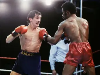  ??  ?? McGuigan in action in 1985 (Getty)
