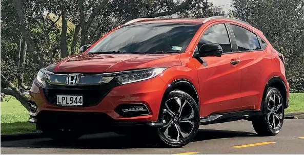  ?? PHOTOS: DAVID LINKLATER/STUFF ?? The new RS variant is supposed to be the sporty Honda HR-V. And yes, it does have some chassis tweaks.