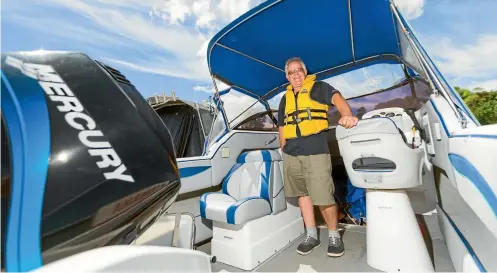  ?? PHOTO: SIMON O’CONNOR/STUFF ?? Coastguard Taranaki president Lee Drummond is devoted to safety at sea.