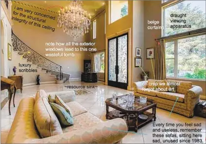  ?? Images courtesy of McMansion Hell ?? IN HER McMANSION Hell blog, Kate Wagner layers comments on real estate website photos.