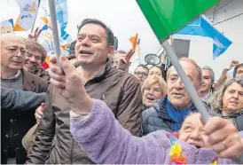  ?? ?? Na Afurada, Luís Filipe Menezes surgiu ao lado do líder da AD.