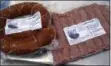  ?? PHOTO BY EMILY RYAN ?? Pasture Song Farm sells frozen sausage and more at the Downingtow­n Farmers Market.