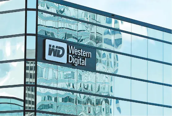  ?? MIKE BLAKE/REUTERS ?? El edificio corporativ­o de Western Digital en California.