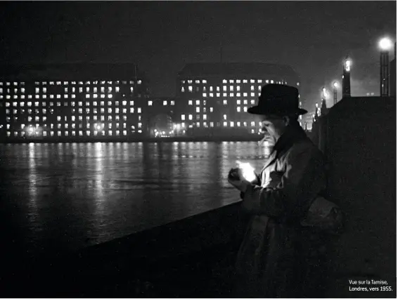  ??  ?? Vue sur la Tamise, Londres, vers 1955.