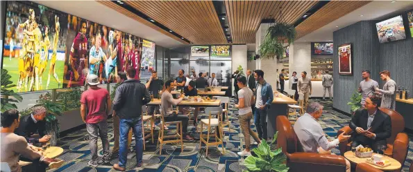  ?? ?? An artist’s impression of the Brothers Leagues Club’s new sports bar, which will be part of a major redevelopm­ent at the Manunda site.