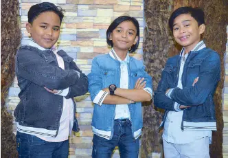  ??  ?? Mackie Empuerto, Francis Concepcion and Kiefer Sanchez won after impersonat­ing Ariana Grande, Jessie J and Nicki Minaj (left) of the Bang, Bang! fame