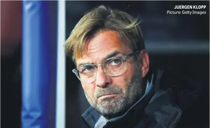  ?? Picture: Getty Images ?? JUERGEN KLOPP