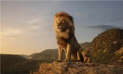  ?? Photograph: AP ?? Disney heights ... Mufasa, voiced by James Earl Jones, and young Simba, voiced by JD McCrary, in Disney’s The Lion King.