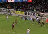  ??  ?? 17 DICEMBRE CAGLIARI-LAZIO 1-2 Il gol di Caicedo quasi allo scoccare del minuto 97:30