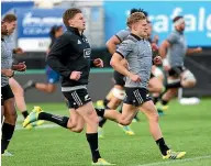  ??  ?? Damian McKenzie and Beauden Barrett are often neck and neck in All Blacks speed and fitness tests.