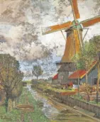  ?? [Dorotheum] ?? Die Mühle von Dordrecht stammt von Tina Blau.