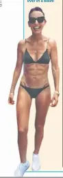  ??  ?? Fit at 50: Newly single Davina Mccall is more confident than ever in a bikini
