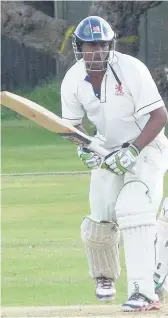  ??  ?? Anish Patel hit 54 for Loughborou­gh Town as they drew their season opener against Kibworth.