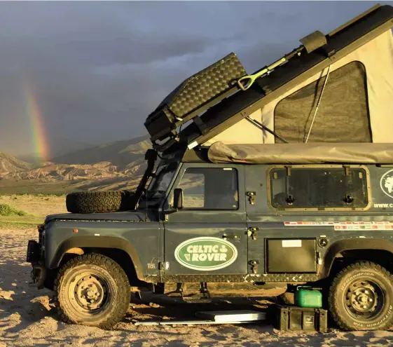  ?? The treasure at the end of this rainbow is Gerry’s brilliant expedition truck ??