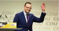  ?? Mit seinen , Prozent bekam Jens Spahn im ersten Wahlgang ein beachtlich­es Ergebnis. Foto: dpa ??