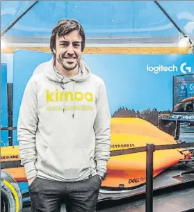  ?? FOTO: GETTY ?? Contento con la experienci­a de los eSports Alonso sonríe previo al acto de ayer