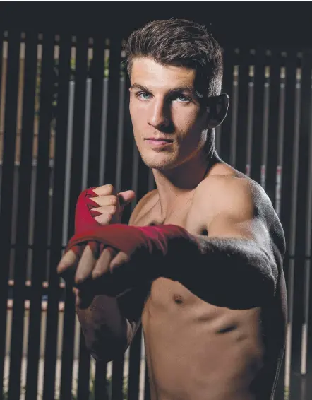  ?? Picture: JERAD WILLIAMS ?? Gold Coast boxer Nathan Webber ahead of his next big fight on April 7 in Brisbane.