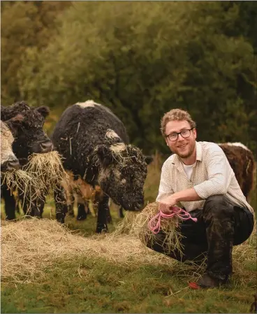  ?? PHOTOGRAPH: DUNCAN IRELAND ?? Patrick Laurie feeds cows on his farm