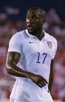  ?? MIKE EHRMANN/GETTY IMAGES ?? Toronto FC’s Jozy Altidore calls America the greatest country in the world, but says it is “divided in a way that a country like the U.S. shouldn’t be.”