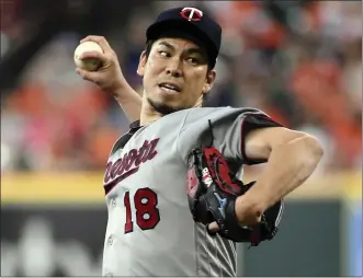  ?? ERIC CHRISTIAN SMITH — THE ASSOCIATED PRESS ?? Kenta Maeda is set to return to the Twins starting rotation after being sidelined following Tommy John surgery.