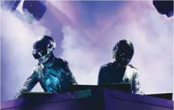  ??  ?? Daft Punk performs at US Coachella Music Fesival in 2006. — AFP