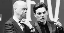  ?? PHOTO: REUTERS ?? The club’s chief executive, Marco Fassone ( left), visited UEFA’s lakeside headquarte­rs in Nyon, Switzerlan­d