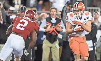 ?? BART BOATWRIGHT, USA TODAY SPORTS ?? Clemson fans can expect to see the “Crush” play with wide receiver Hunter Renfrow again.