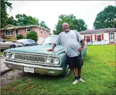  ?? ?? Benford, with his 1967 Dodge Coronet