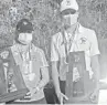  ?? COURTESYOF­BRANDTMOSE­R ?? American Heritage juniorsKel­ly Shanahan, left, and Luke Clanton swept the individual medalist honors at the FHSAAClass 2A state golf championsh­ips at Howey-in-the-Hills.