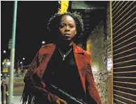  ?? BET ?? Danielle Moné Truitt plays a tough Oakland police detective in the BET series “Rebel.”