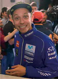  ??  ?? Valentino Rossi, 39 anni, 9 volte iridato e 122 vittorie