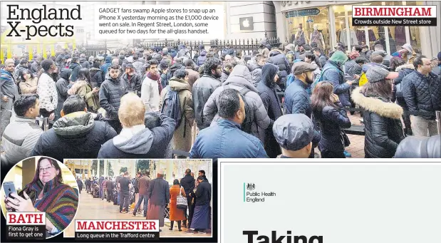  ??  ?? BIRMINGHAM Crowds outside New Street store