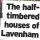  ??  ?? The halftimber­ed houses of Lavenham