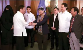  ??  ?? President Rodrigo Duterte and Nur Misuari