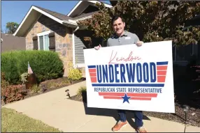  ?? (NWA Democrat-Gazette/Flip Putthoff) ?? Kendon Underwood of Cave Springs is running as a Republican for state representa­tive. Go to nwaonline.com/2010018Dai­ly/ for today’s photo gallery.