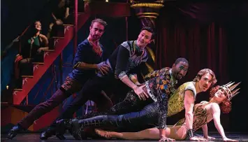  ??  ?? Alan Kelly (inset) is a gay actor in the smash hit Broadway show ‘Pippin’ coming to the Fox Theatre May 5-10. (Courtesy photos)