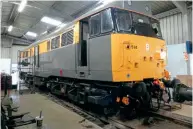  ?? Bill Pizer ?? Nearing the end of a comprehens­ive overhaul at A1A Locomotive’s depot facility at Swanwick on the Midland Railway – Butterley, ‘Dutch’ yellow and greyliveri­ed 31514 positively gleams on January 9.