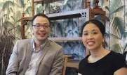 ??  ?? Unioil’s Kenneth Pundanera and Janice Co-Roxaz-Chua talk about their new Hybrid retail station and air-monitoring efforts.